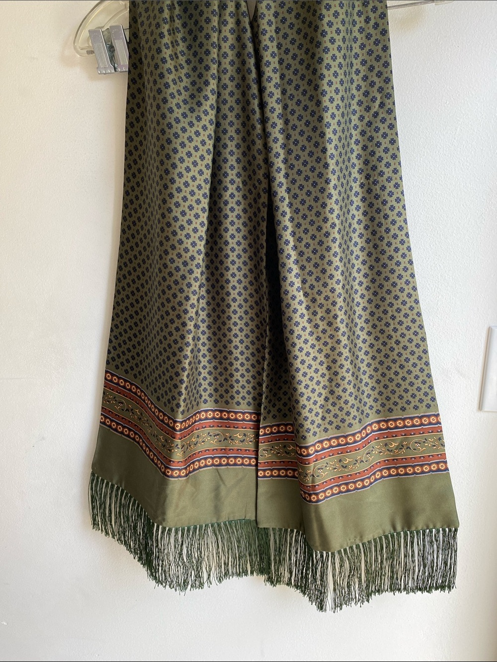 Dion Silk Men’s Scarf with Wool Underside Canada Made 🇨🇦 70 X 12”